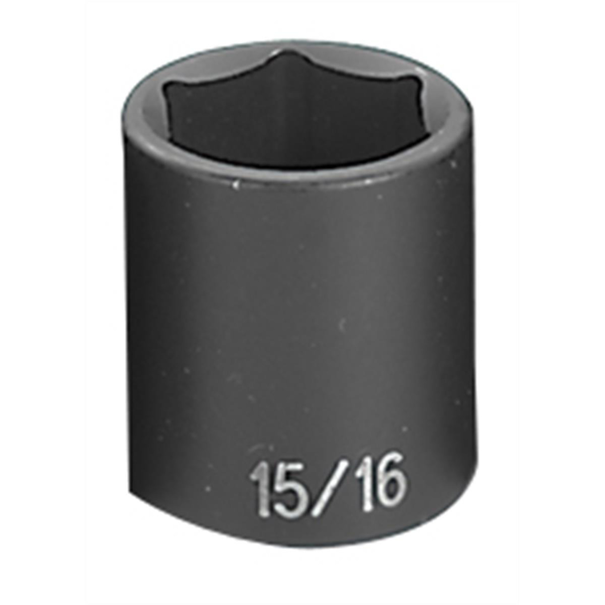 Grey Pneumatic Impact Socket — 15/16in., 1/2in. Drive, 6-Point, Chrome-Molybdenum Steel, Model# GRE2030R